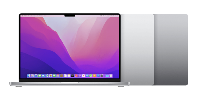 MacBook Pro with a sleek purple and pink interface - Royal Step