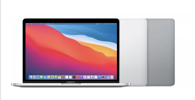 MacBook Pro showcasing a colorful desktop background - Royal Step