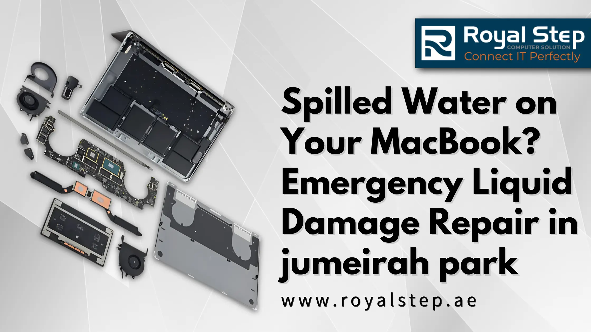 Spilled Water on Your MacBook? Emergency Liquid Damage Repair in jumeirah park